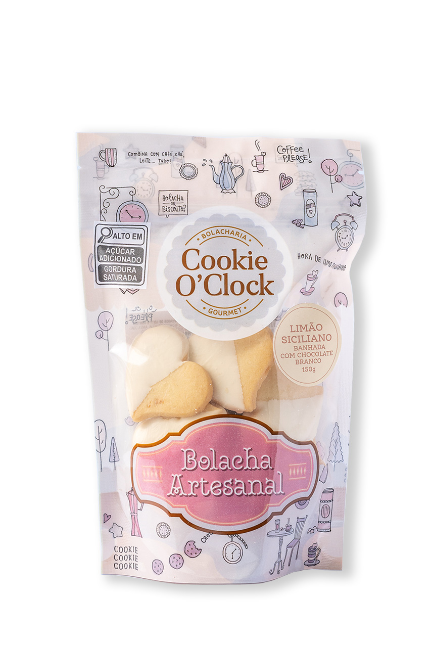 Coração Limão Banhado chocolate branco