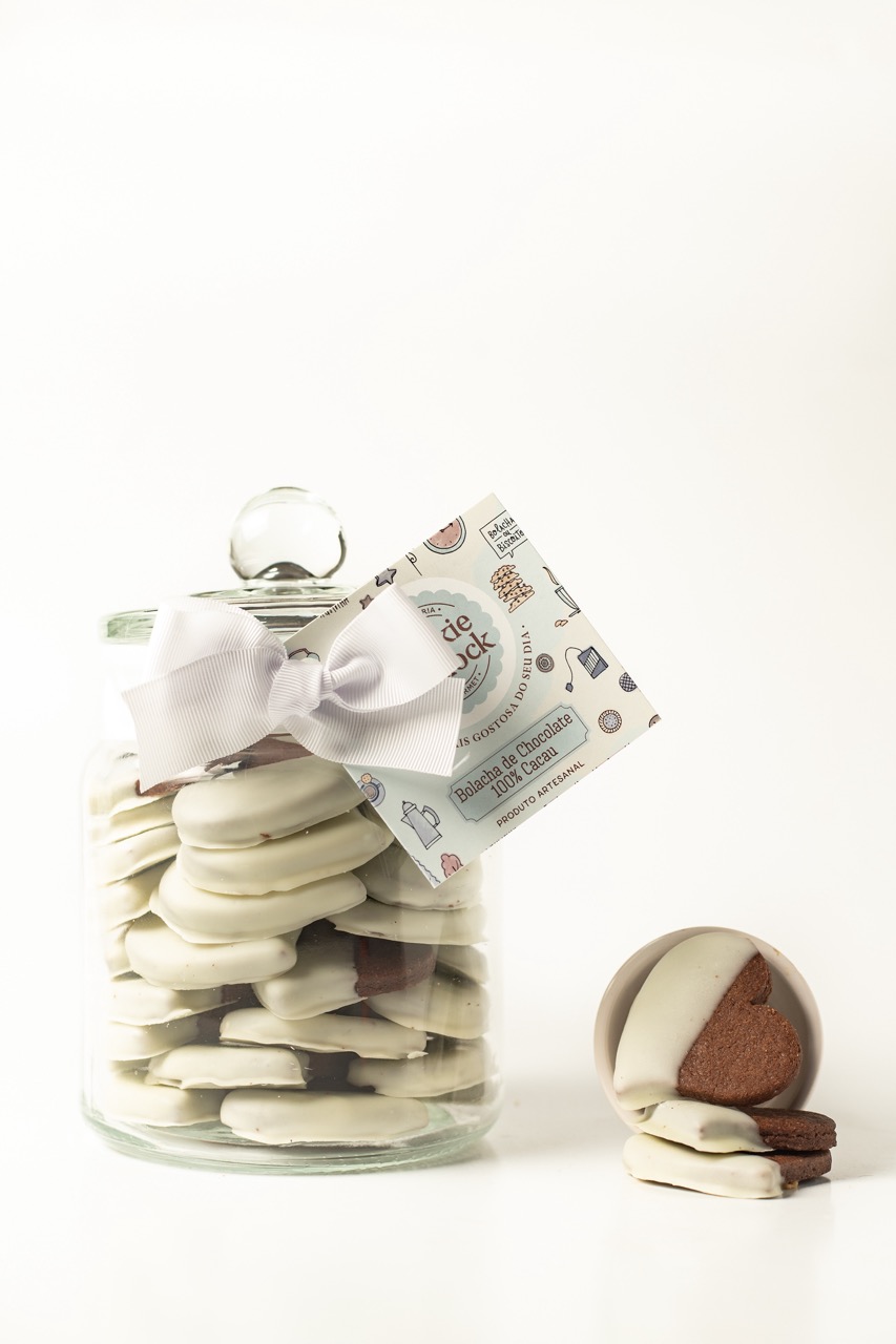 Coração Chocolate Banhado chocolate branco - Imagem 2